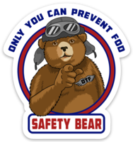 Safety Bear Sticker