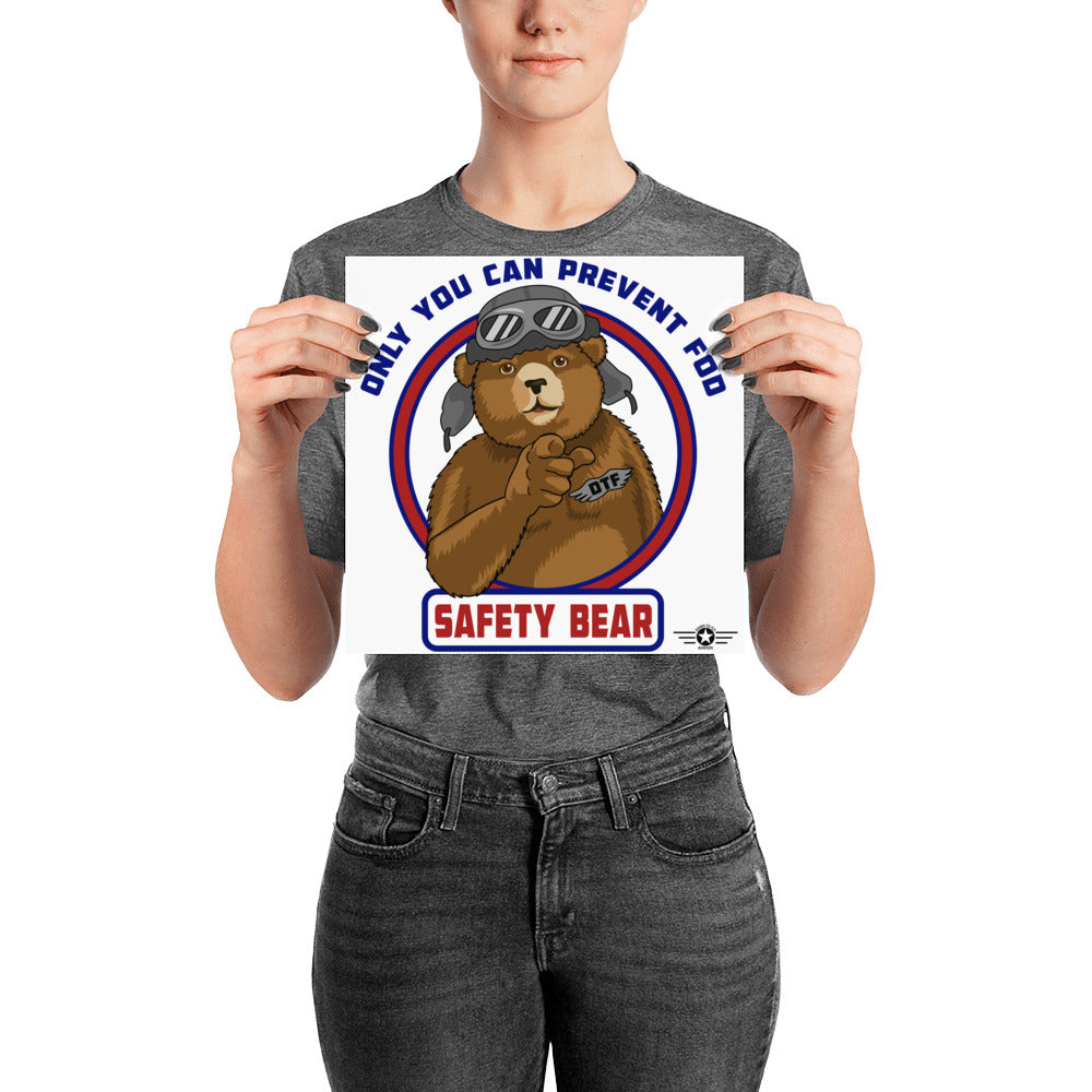 Safety Bear Poster (Matte)