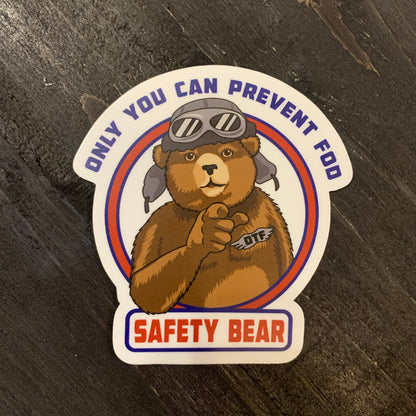 Safety Bear Sticker
